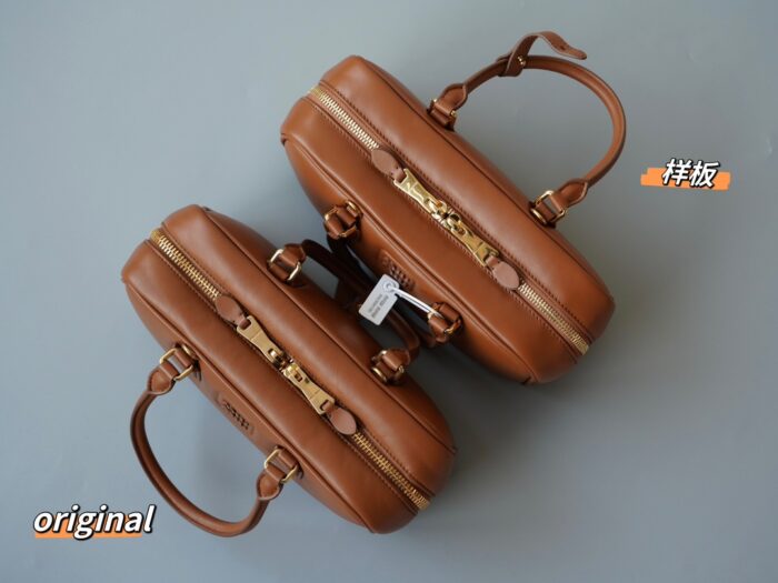 미우미우 아르카디 가죽 백 5BB142 브라운 레플리카 미러급 SA급 S급 고퀄리티 최상급 하이엔드 가방 [여성] 7