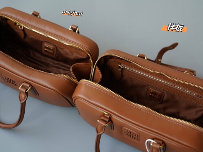 미우미우 아르카디 가죽 백 5BB142 브라운 레플리카 미러급 SA급 S급 고퀄리티 최상급 하이엔드 가방 [여성] 2