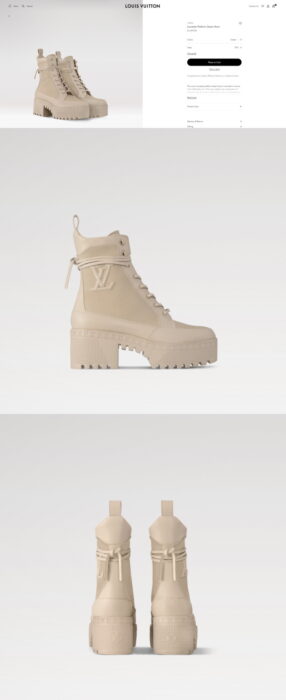 루이비통 로리엇 플랫폼 데저트 부츠 레플리카 미러급 SA급 S급 고퀄리티 최상급 하이엔드 신발 [여성] 10