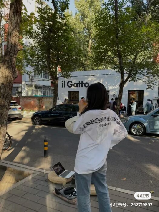 크롬하츠 스크립트 레터 로고 롱슬리브 티셔츠 레플리카 미러급 SA급 S급 고퀄리티 하이엔드 최상급 의류 [남성여성공용] 10