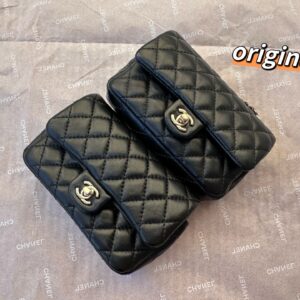 샤넬 클래식 후크 달린 미니백 램스킨 골드 메탈 블랙  레플리카 미러급 SA급 S급 고퀄리티 최상급 하이엔드 가방 [여성]