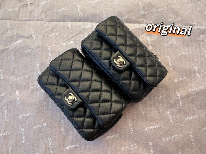 샤넬 클래식 후크 달린 미니백 램스킨 골드 메탈 블랙  레플리카 미러급 SA급 S급 고퀄리티 최상급 하이엔드 가방 [여성]