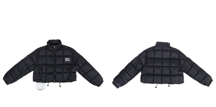 미우미우 클래식 로고 나일론 크롭 숏패딩 레플리카 미러급 SA급 S급 고퀄리티 하이엔드 최상급 의류 [여성] 16