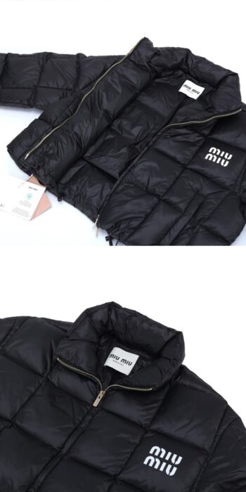 미우미우 클래식 로고 나일론 크롭 숏패딩 레플리카 미러급 SA급 S급 고퀄리티 하이엔드 최상급 의류 [여성] 17