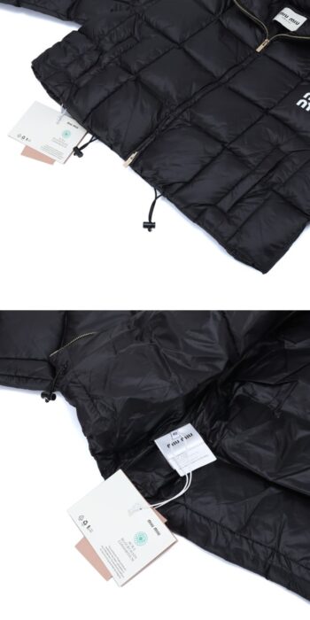 미우미우 클래식 로고 나일론 크롭 숏패딩 레플리카 미러급 SA급 S급 고퀄리티 하이엔드 최상급 의류 [여성] 18