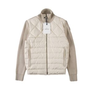 몽클레어 다운 판넬 지퍼 코튼 블랜드 니트패딩 레플리카 미러급 SA급 S급 고퀄리티 하이엔드 최상급 의류 [남성]