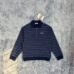 미우미우 25 스트라이프 지퍼 폴로 셔츠 레플리카 미러급 SA급 S급 고퀄리티 하이엔드 최상급 의류 [남성여성공용]