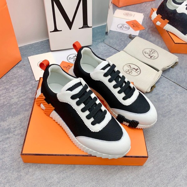 에르메스 바운싱 스니커즈 블랙화이트(H블랙오렌지) 레플리카 미러급 SA급 S급 고퀄리티 최상급 하이엔드 신발 [남성여성공용]