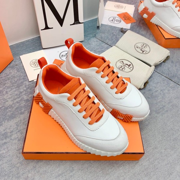 에르메스 바운싱 스니커즈 화이트(H오렌지) 레플리카 미러급 SA급 S급 고퀄리티 최상급 하이엔드 신발 [남성여성공용]