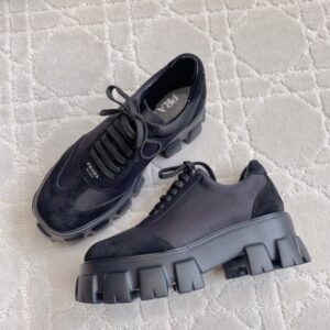 프라다 스웨이드 레이스업 슈즈 레플리카 미러급 SA급 S급 고퀄리티 최상급 하이엔드 신발 [남성]