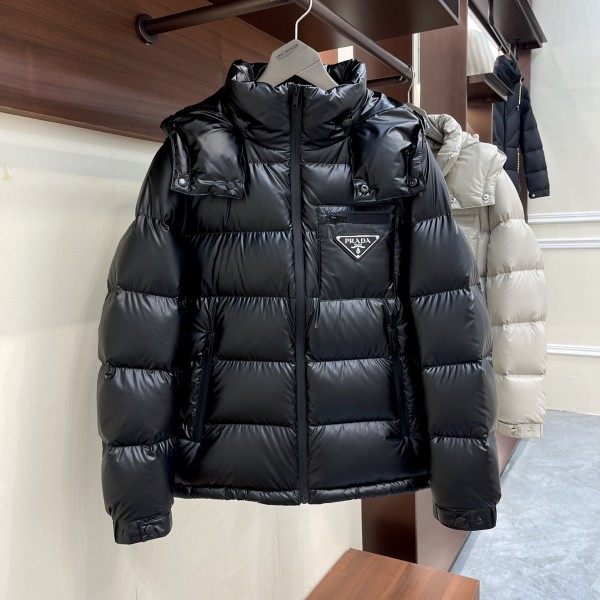 프라다 하이글로시 다운 패딩 자켓 레플리카 미러급 SA급 S급 고퀄리티 하이엔드 최상급 의류 [남성]
