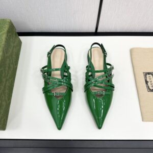 구찌 레더 스트랩 플랫 슈즈 레플리카 미러급 SA급 S급 고퀄리티 최상급 하이엔드 신발 [여성]