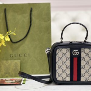 구찌 오피디아 GG 미니 탑 핸들 백 베이지 블루 GG 슈프림 772157 레플리카 미러급 SA급 S급 고퀄리티 최상급 하이엔드 가방 [여성]