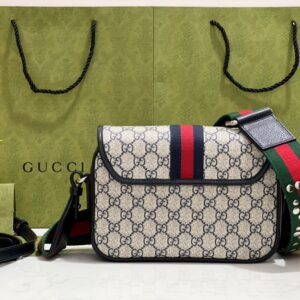 구찌 오피디아 미니 GG 숄더백 블루 GG 슈프림 722117 레플리카 미러급 SA급 S급 고퀄리티 최상급 하이엔드 가방 [여성]