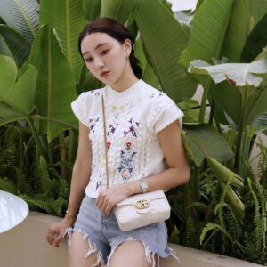 구찌 GG 마몽 마틀라세 슈퍼 미니백 화이트 476433 레플리카 미러급 SA급 S급 고퀄리티 최상급 하이엔드 가방 [여성]