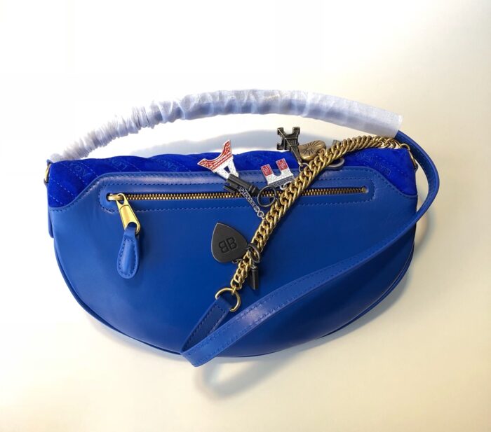 발렌시아가 수비니어 XS 벨트백 크로스백 스웨이드 블루 레플리카 미러급 SA급 S급 고퀄리티 최상급 하이엔드 가방 [여성] 3