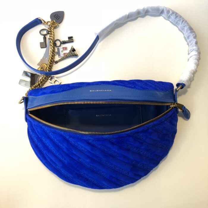 발렌시아가 수비니어 XS 벨트백 크로스백 스웨이드 블루 레플리카 미러급 SA급 S급 고퀄리티 최상급 하이엔드 가방 [여성] 2