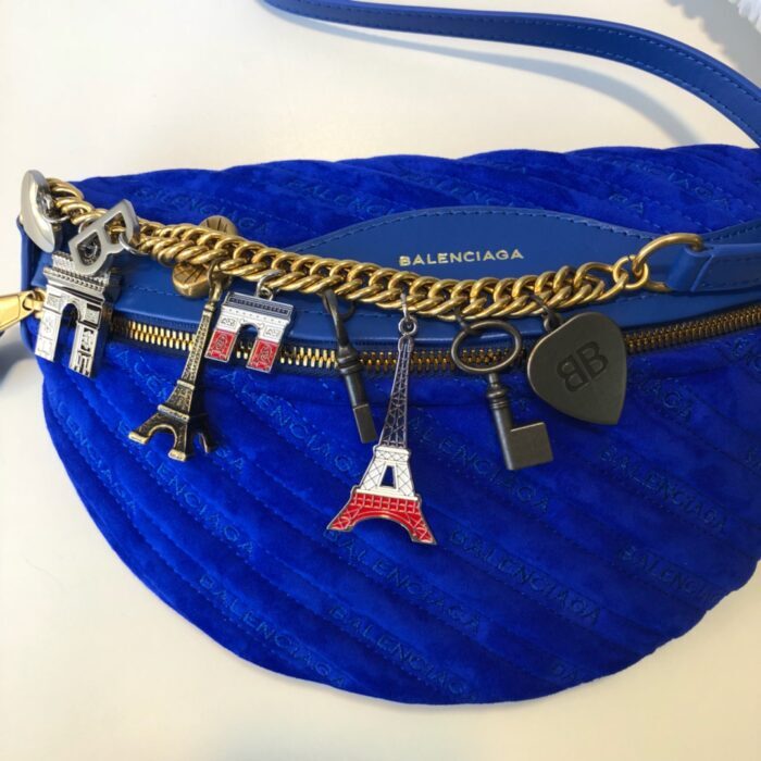 발렌시아가 수비니어 XS 벨트백 크로스백 스웨이드 블루 레플리카 미러급 SA급 S급 고퀄리티 최상급 하이엔드 가방 [여성] 5