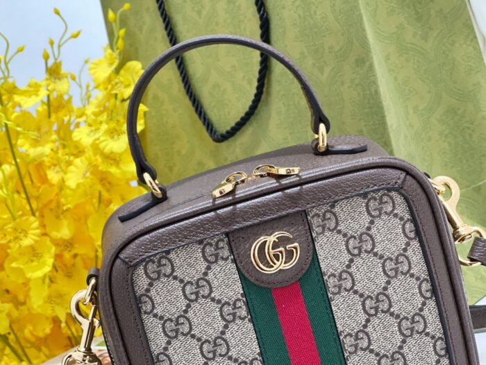 구찌 오피디아 GG 미니 탑 핸들 백 베이지 브라운 GG 슈프림 772157 레플리카 미러급 SA급 S급 고퀄리티 최상급 하이엔드 가방 [여성] 8