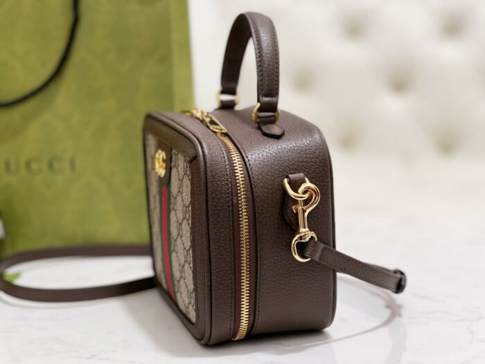구찌 오피디아 GG 미니 탑 핸들 백 베이지 브라운 GG 슈프림 772157 레플리카 미러급 SA급 S급 고퀄리티 최상급 하이엔드 가방 [여성] 6