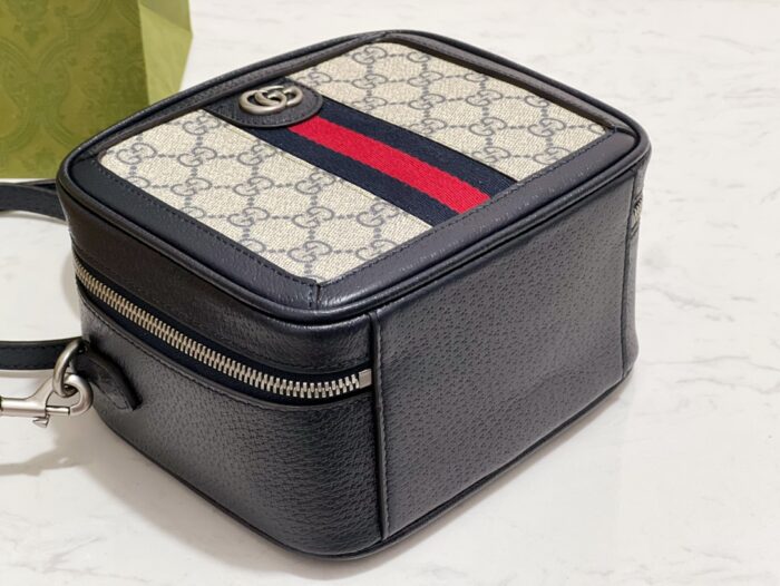 구찌 오피디아 GG 미니 탑 핸들 백 베이지 블루 GG 슈프림 772157 레플리카 미러급 SA급 S급 고퀄리티 최상급 하이엔드 가방 [여성] 5