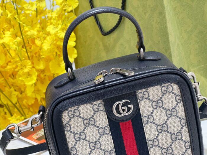구찌 오피디아 GG 미니 탑 핸들 백 베이지 블루 GG 슈프림 772157 레플리카 미러급 SA급 S급 고퀄리티 최상급 하이엔드 가방 [여성] 8