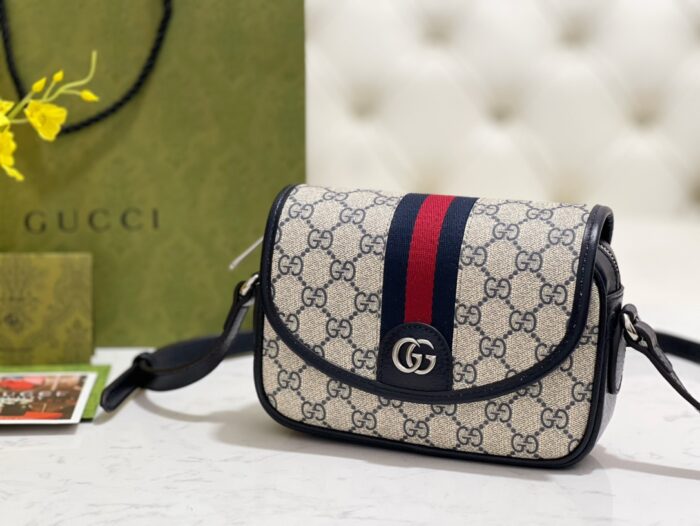 구찌 오피디아 GG 미니 숄더백 베이지 블루 772239 레플리카 미러급 SA급 S급 고퀄리티 최상급 하이엔드 가방 [여성] 4
