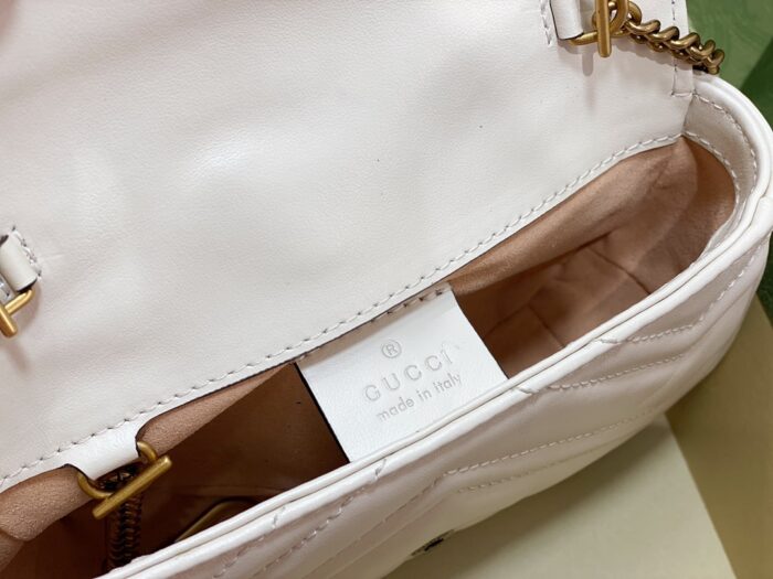구찌 GG 마몽 마틀라세 슈퍼 미니백 화이트 476433 레플리카 미러급 SA급 S급 고퀄리티 최상급 하이엔드 가방 [여성] 4