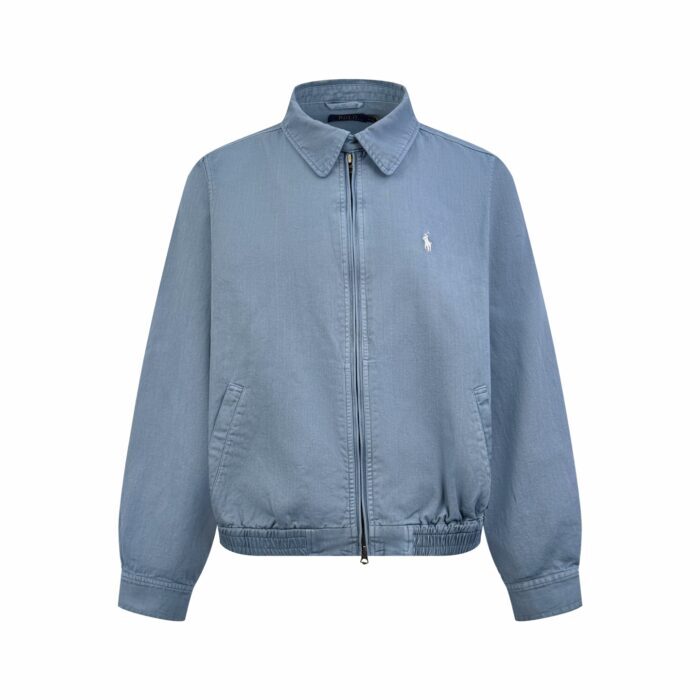 폴로 랄프로렌 로고 자수 지퍼 자켓 라이트 블루 레플리카 미러급 SA급 S급 고퀄리티 하이엔드 최상급 의류 [남성여성공용] 3