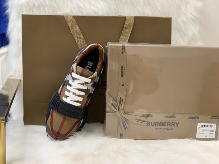 버버리 빈티지 체크 이음 찍찍이 스니커즈 브라운 레플리카 미러급 SA급 S급 고퀄리티 최상급 하이엔드 신발 [남성여성공용] 6