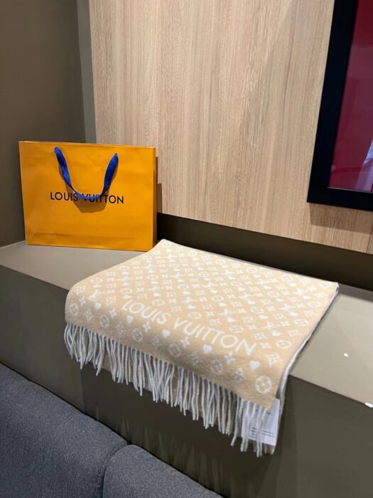 루이비통 게임 온 스카프 베이지 양털 스카프 레플리카 미러급 SA급 S급 고퀄리티 최상급 하이엔드 머플러 목도리 [남성여성공용]