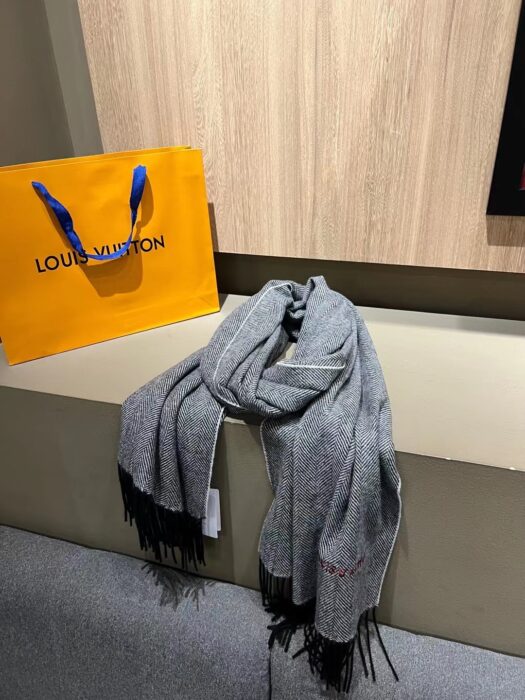 루이비통 그레이 스트라이프 스카프 머플러 양털 스카프 레플리카 미러급 SA급 S급 고퀄리티 최상급 하이엔드 머플러 목도리 [남성여성공용] 5