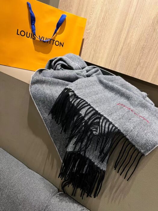 루이비통 그레이 스트라이프 스카프 머플러 양털 스카프 레플리카 미러급 SA급 S급 고퀄리티 최상급 하이엔드 머플러 목도리 [남성여성공용] 6