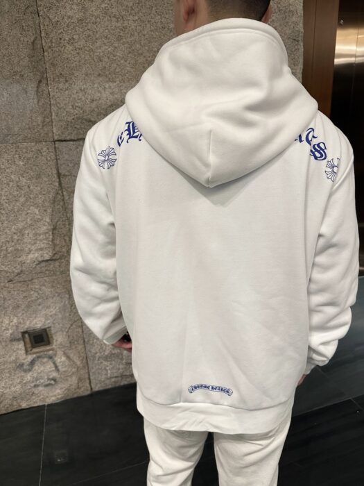 크롬하츠 블루 입 모노그램 후드집업 화이트 레플리카 미러급 SA급 S급 고퀄리티 하이엔드 최상급 의류 [남성여성공용] 2