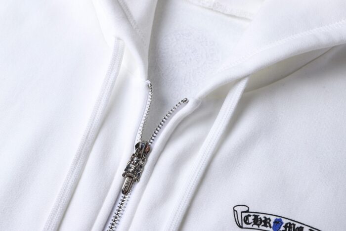 크롬하츠 블루 입 모노그램 후드집업 화이트 레플리카 미러급 SA급 S급 고퀄리티 하이엔드 최상급 의류 [남성여성공용] 8