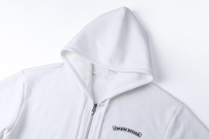 크롬하츠 블루 입 모노그램 후드집업 화이트 레플리카 미러급 SA급 S급 고퀄리티 하이엔드 최상급 의류 [남성여성공용] 6