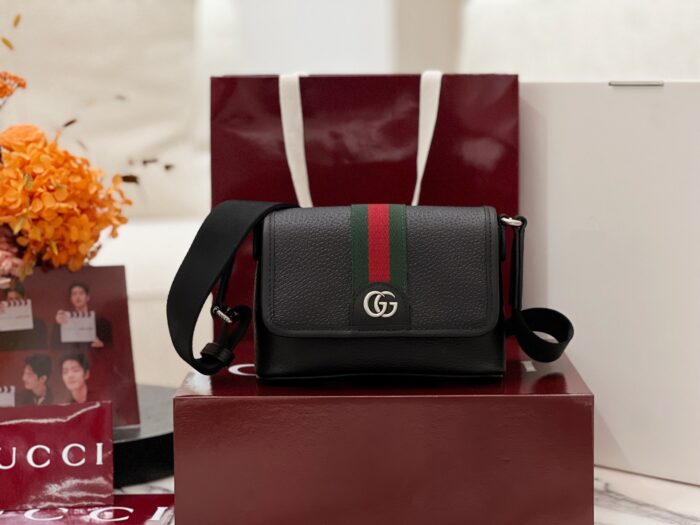 구찌 오피디아 미니백 838599 블랙 레더 레플리카 미러급 SA급 S급 고퀄리티 최상급 하이엔드 가방 [남성여성공용]