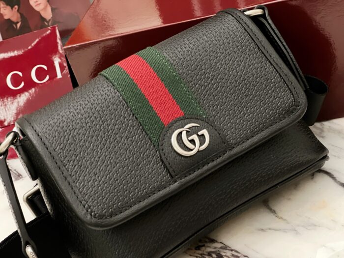 구찌 오피디아 미니백 838599 블랙 레더 레플리카 미러급 SA급 S급 고퀄리티 최상급 하이엔드 가방 [남성여성공용] 8