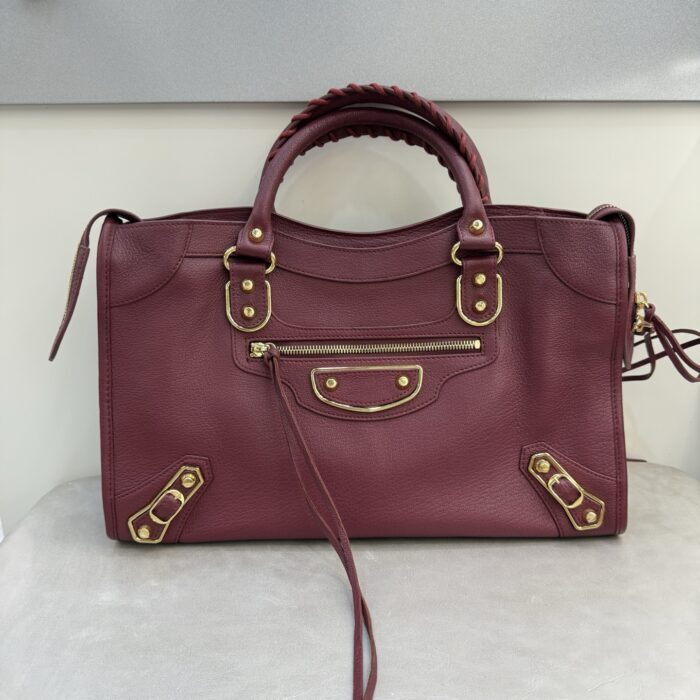 발렌시아가 르 시티 라지 백 와인 골드 장식 레플리카 미러급 SA급 S급 고퀄리티 최상급 하이엔드 가방 [여성]