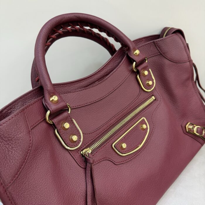 발렌시아가 르 시티 라지 백 와인 골드 장식 레플리카 미러급 SA급 S급 고퀄리티 최상급 하이엔드 가방 [여성] 6