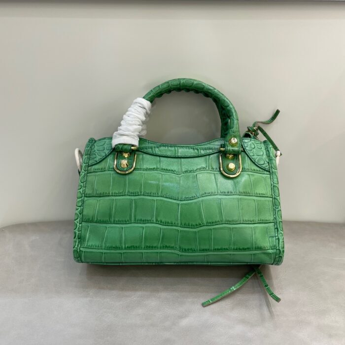 발렌시아가 르 시티 스몰 백 그린 샤이니 골드 장식 악어무늬 레플리카 미러급 SA급 S급 고퀄리티 최상급 하이엔드 가방 [여성] 2