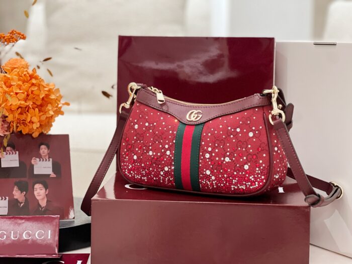 구찌 오피디아 크리스털 스몰 숄더백 841341 레드 레플리카 미러급 SA급 S급 고퀄리티 최상급 하이엔드 가방 [여성] 8
