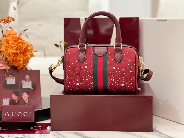 구찌 오피디아 크리스털 스몰 보스턴백 841294 레드 레플리카 미러급 SA급 S급 고퀄리티 최상급 하이엔드 가방 [여성] 2