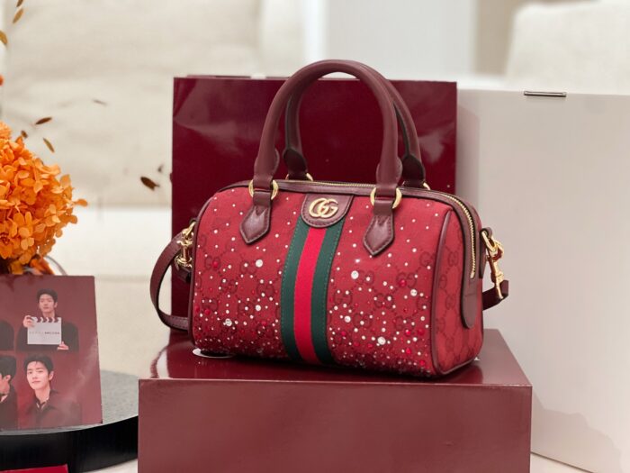 구찌 오피디아 크리스털 스몰 보스턴백 841294 레드 레플리카 미러급 SA급 S급 고퀄리티 최상급 하이엔드 가방 [여성] 5
