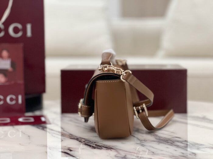 구찌 홀스빗 1955 스몰 탑 핸들백 브라운 815206 레플리카 미러급 SA급 S급 고퀄리티 최상급 하이엔드 가방 [여성] 6