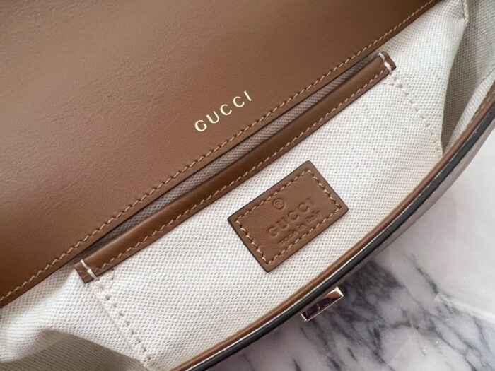 구찌 홀스빗 1955 스몰 탑 핸들백 브라운 815206 레플리카 미러급 SA급 S급 고퀄리티 최상급 하이엔드 가방 [여성] 9