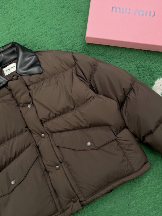 미우미우 레더 카라 패딩 브라운 레플리카 미러급 SA급 S급 고퀄리티 하이엔드 최상급 의류 [남성여성공용] 7