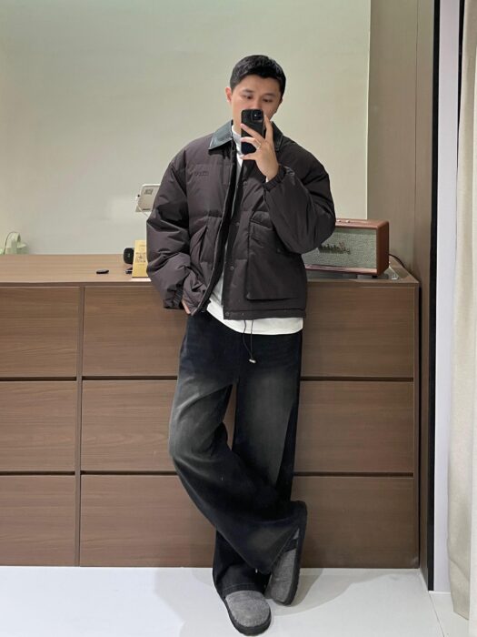 미우미우 레더 카라 패딩 브라운 레플리카 미러급 SA급 S급 고퀄리티 하이엔드 최상급 의류 [남성여성공용]