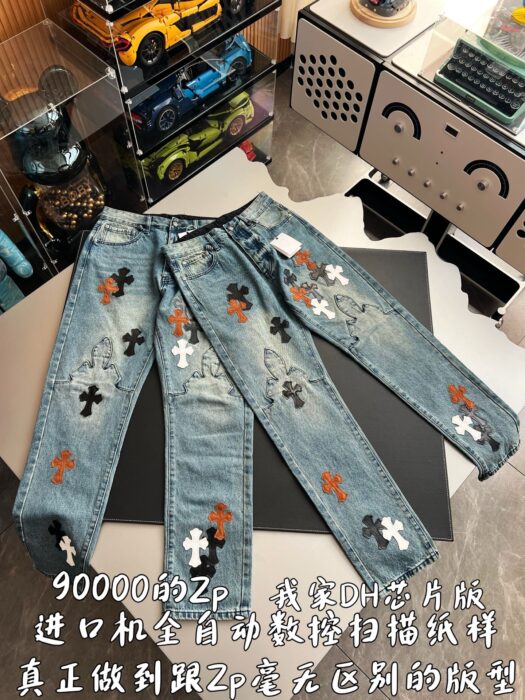 크롬하츠 멀티컬러 십자가 청바지 레플리카 미러급 SA급 S급 고퀄리티 하이엔드 최상급 의류 [남성여성공용] 5