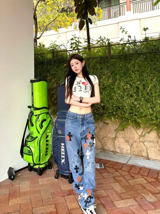 크롬하츠 멀티컬러 십자가 청바지 레플리카 미러급 SA급 S급 고퀄리티 하이엔드 최상급 의류 [남성여성공용] 2